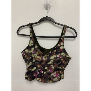Lululemon Align Tank Crop Soft Focus Splatter Green Multi SFS2 Size 10